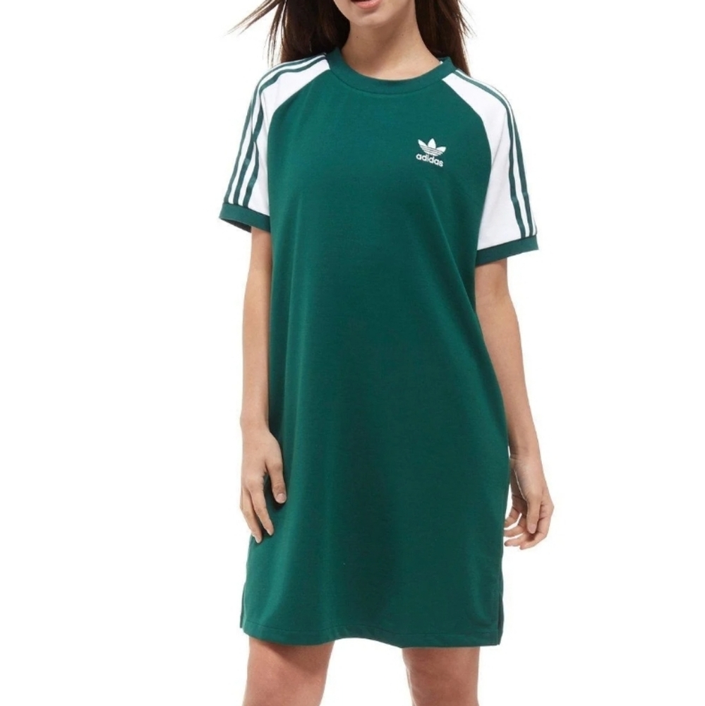 Forest Green Adidas T-Shirt Dress